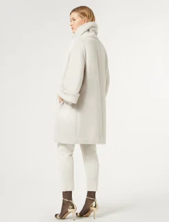 Marina Rinaldi Manteau en alpaga et laine MAKEUPLUMIERE Sale
