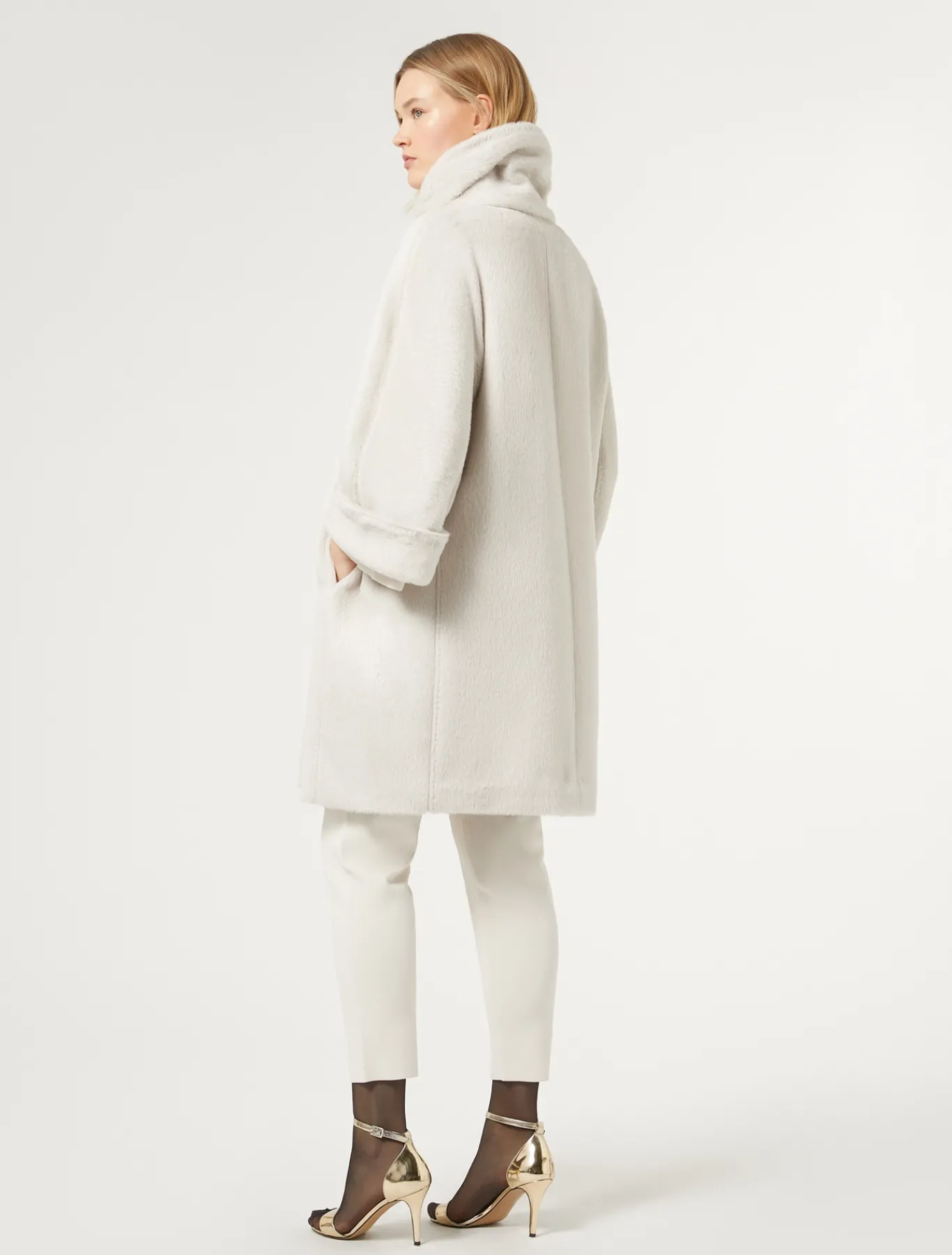 Marina Rinaldi Manteau en alpaga et laine MAKEUPLUMIERE Sale