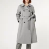 Marina Rinaldi Manteau en drap de laine GRISMOYEN Sale