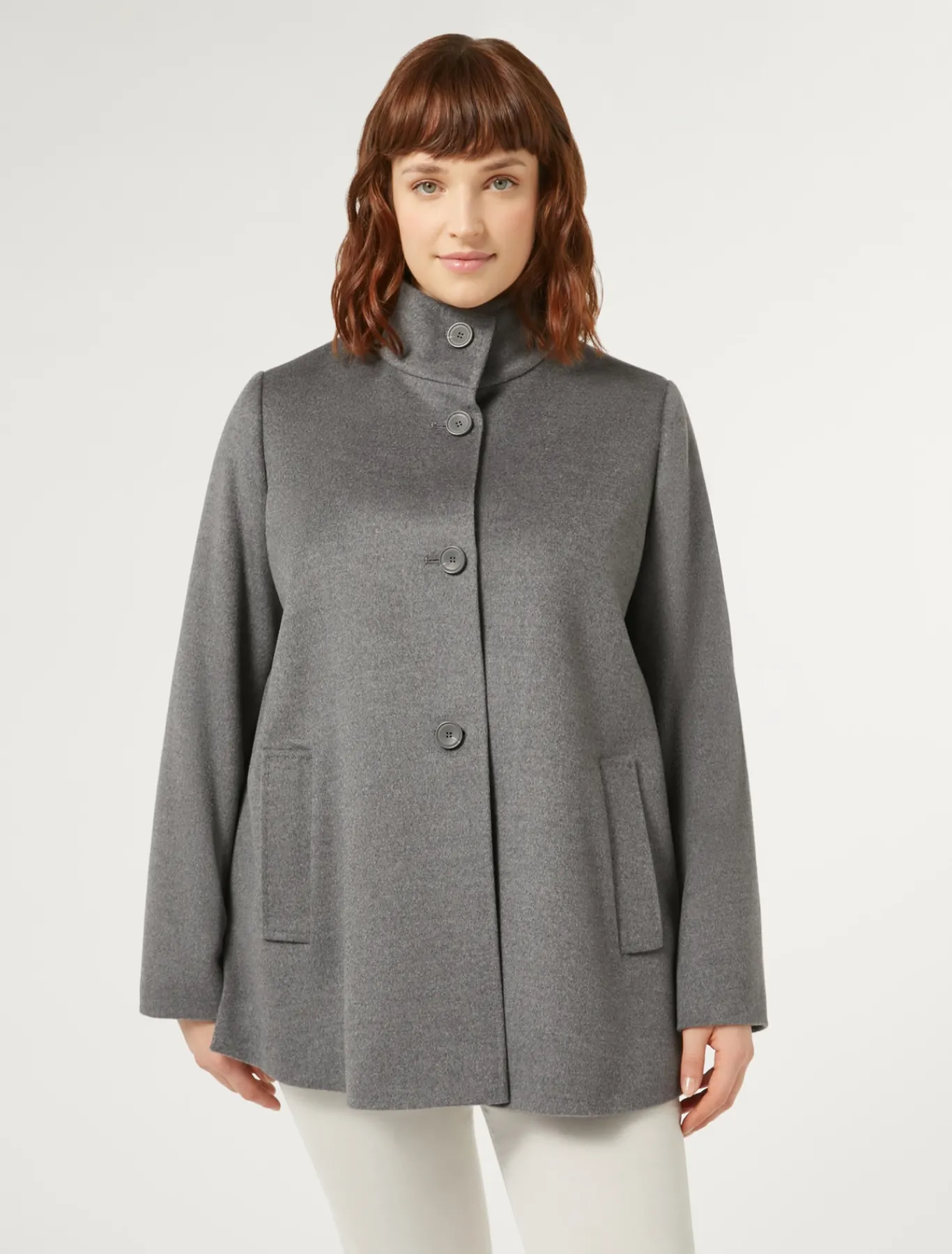 Marina Rinaldi Manteau en drap de laine GRISMOYEN Fashion