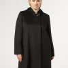 Marina Rinaldi Manteau en drap de laine NOIR Sale