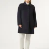 Marina Rinaldi Manteau en drap de laine BLEUNUIT Clearance