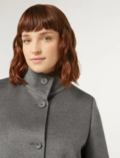 Marina Rinaldi Manteau en drap de laine GRISMOYEN Fashion