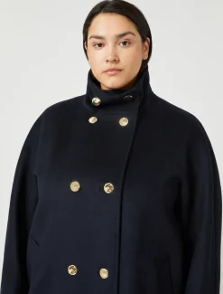 Marina Rinaldi Manteau en drap de laine BLEUNUIT Hot