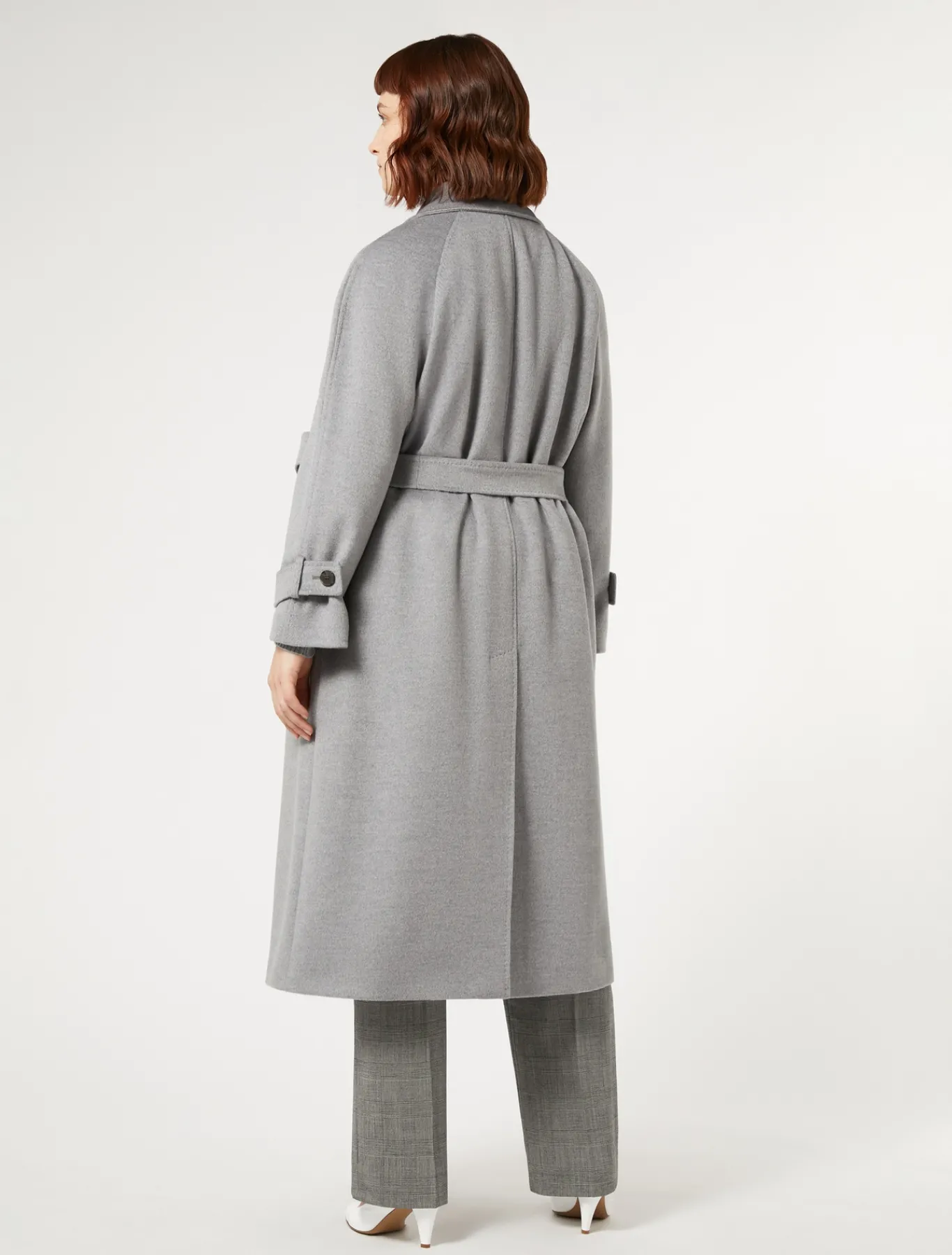 Marina Rinaldi Manteau en drap de laine GRISMOYEN Sale
