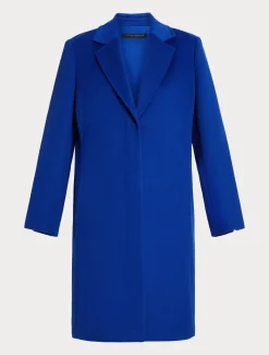 Marina Rinaldi Manteau en drap de laine BLEUET Hot