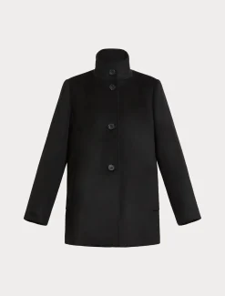 Marina Rinaldi Manteau en drap de laine NOIR Best