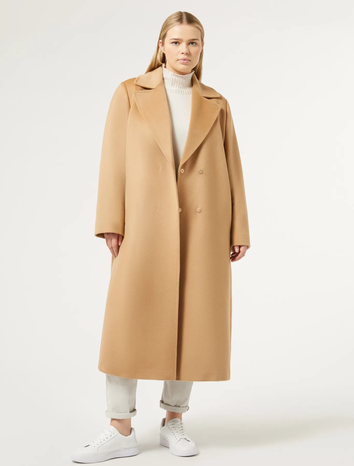 Marina Rinaldi Manteau en drap de laine POILDECHAMEAU Sale