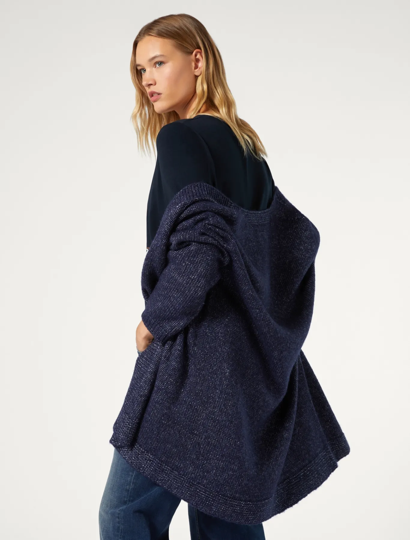 Marina Rinaldi Manteau en fil de maille BLEUMARINE Clearance