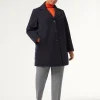 Marina Rinaldi Manteau en jersey et toile de nylon déperlant BLEUNUIT Best