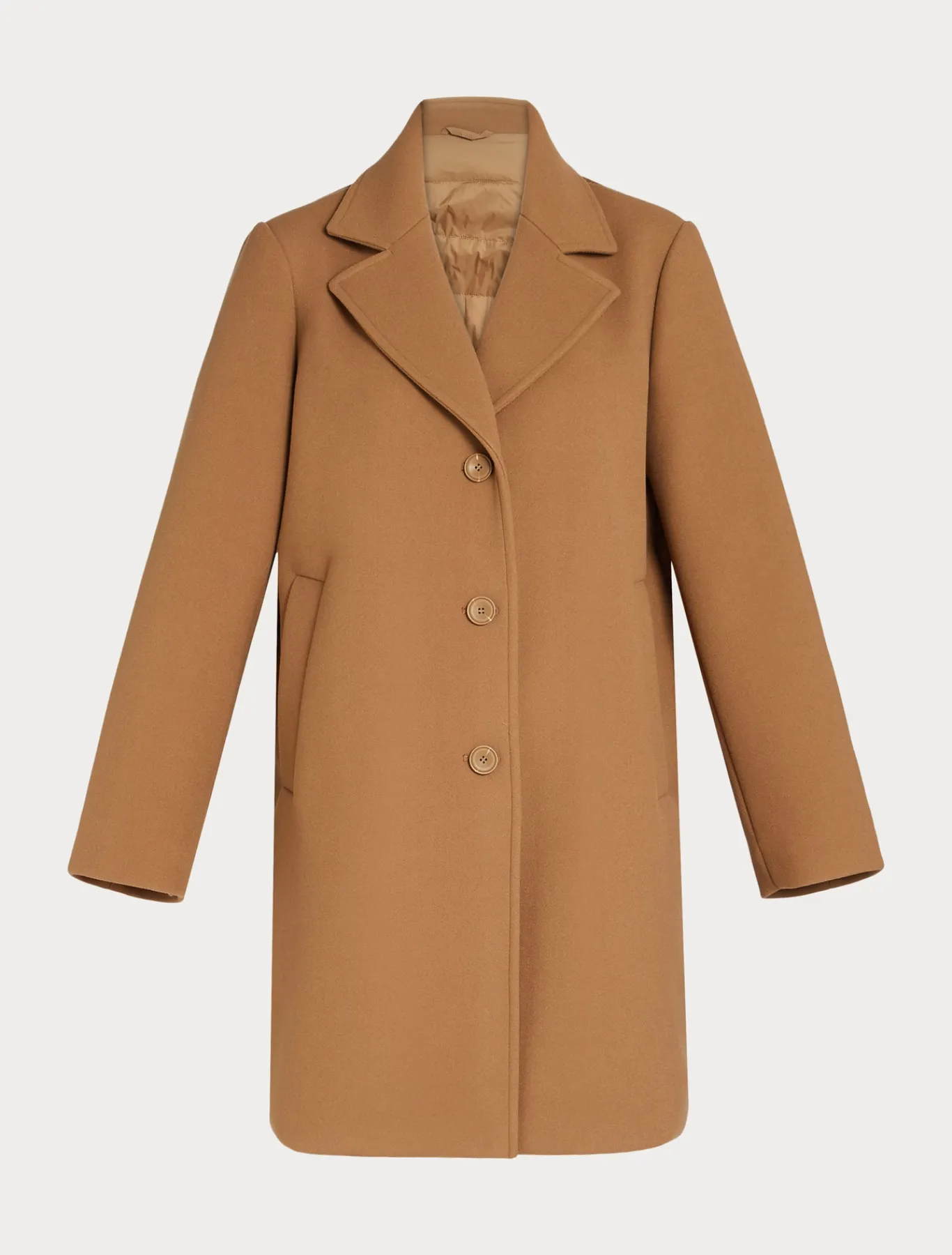 Marina Rinaldi Manteau en jersey et toile de nylon déperlant NOISETTE Sale
