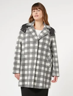 Marina Rinaldi Manteau en jersey stretch BLANC Clearance