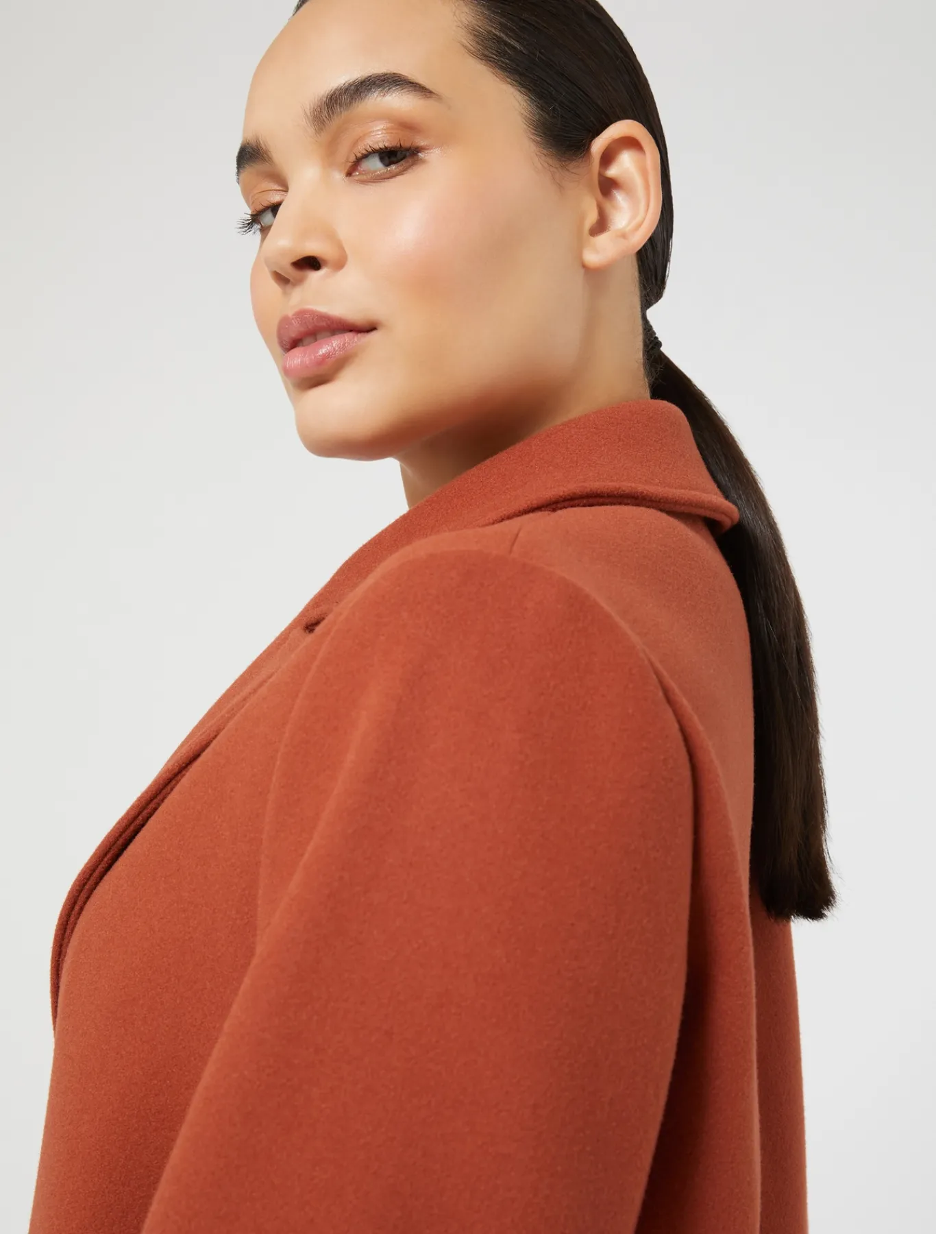 Marina Rinaldi Manteau en jersey stretch MANDARINE New