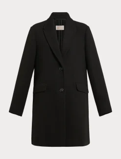 Marina Rinaldi Manteau en jersey stretch NOIR Fashion