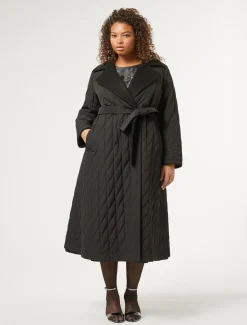 Marina Rinaldi Manteau long réversible NOIR Online
