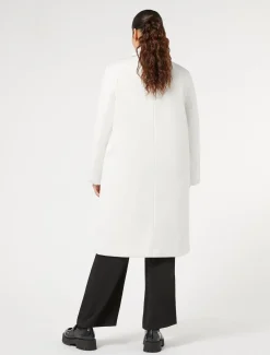 Marina Rinaldi Manteau rembourré en satin imperméable BLANC Fashion
