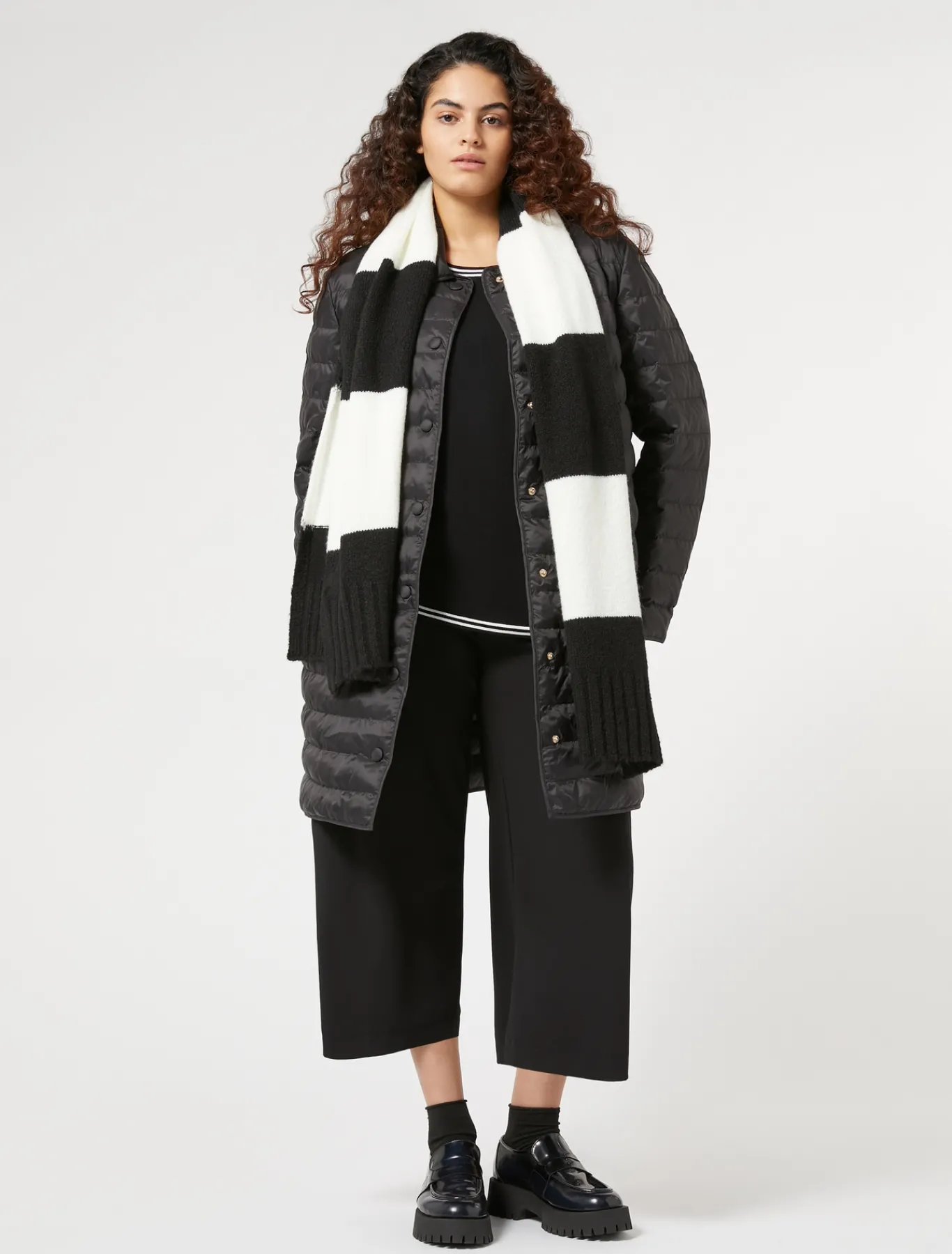 Marina Rinaldi Modèle rembourré en toile de nylon déperlante NOIR Best