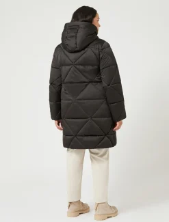 Marina Rinaldi Modèle rembourré long en satin imperméable NOIR Hot