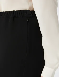 Marina Rinaldi Pantalon cigarette en triacétate NOIR Online