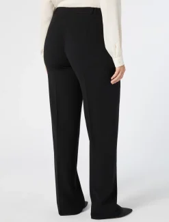 Marina Rinaldi Pantalon cigarette en triacétate NOIR Online