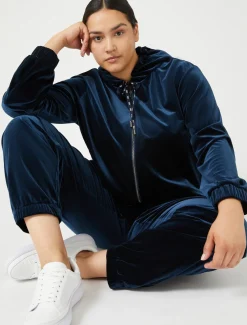 Marina Rinaldi Pantalon de jogging en chenille BLEUNUIT New