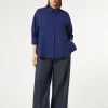 Marina Rinaldi Pantalon en bull de coton BLEUJEANS Hot