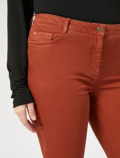 Marina Rinaldi Pantalon en bull de coton stretch TERRECUITE Sale
