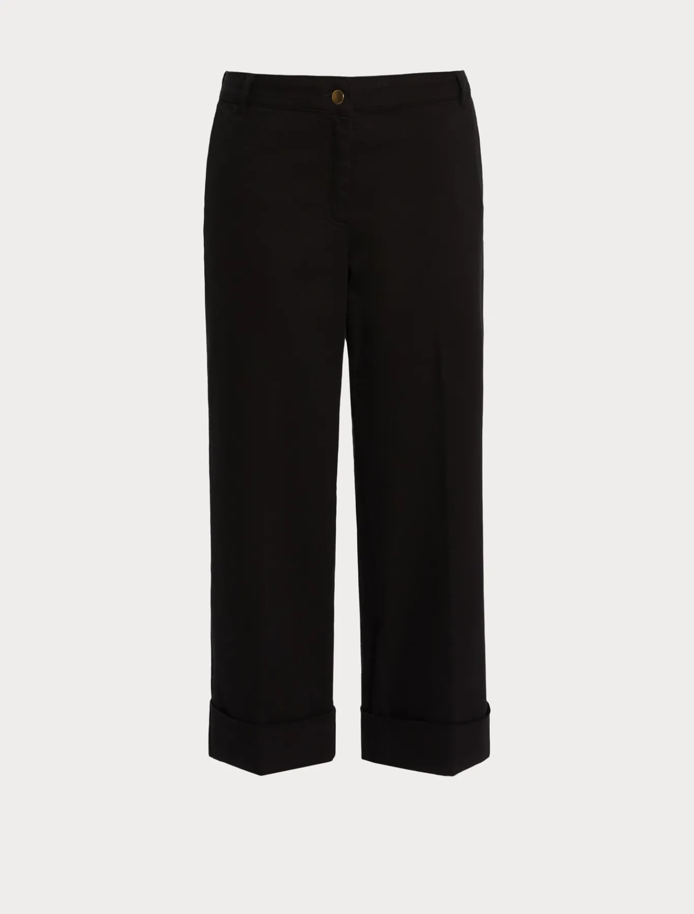 Marina Rinaldi Pantalon en bull de coton stretch NOIR Clearance