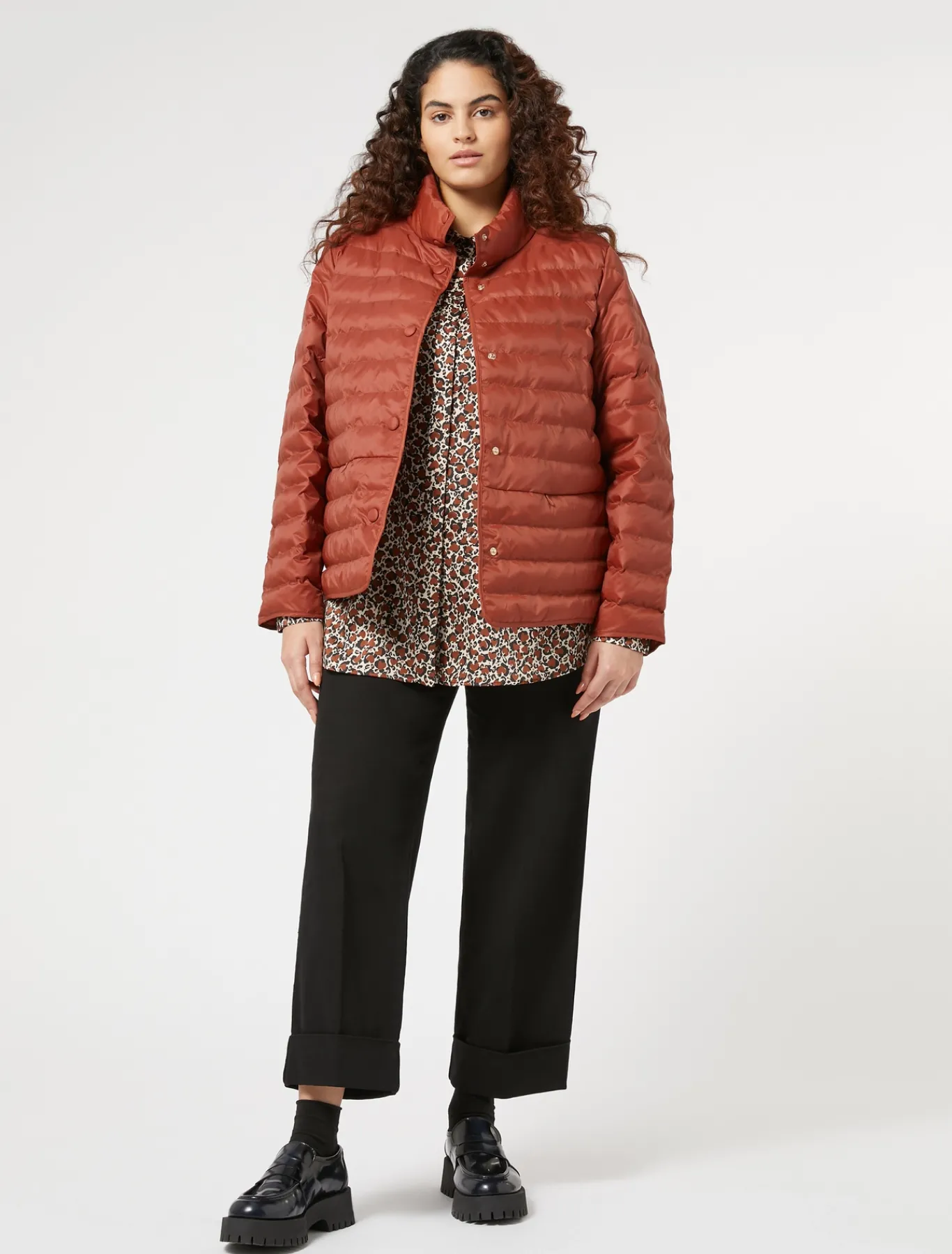 Marina Rinaldi Pantalon en bull de coton stretch NOIR Clearance