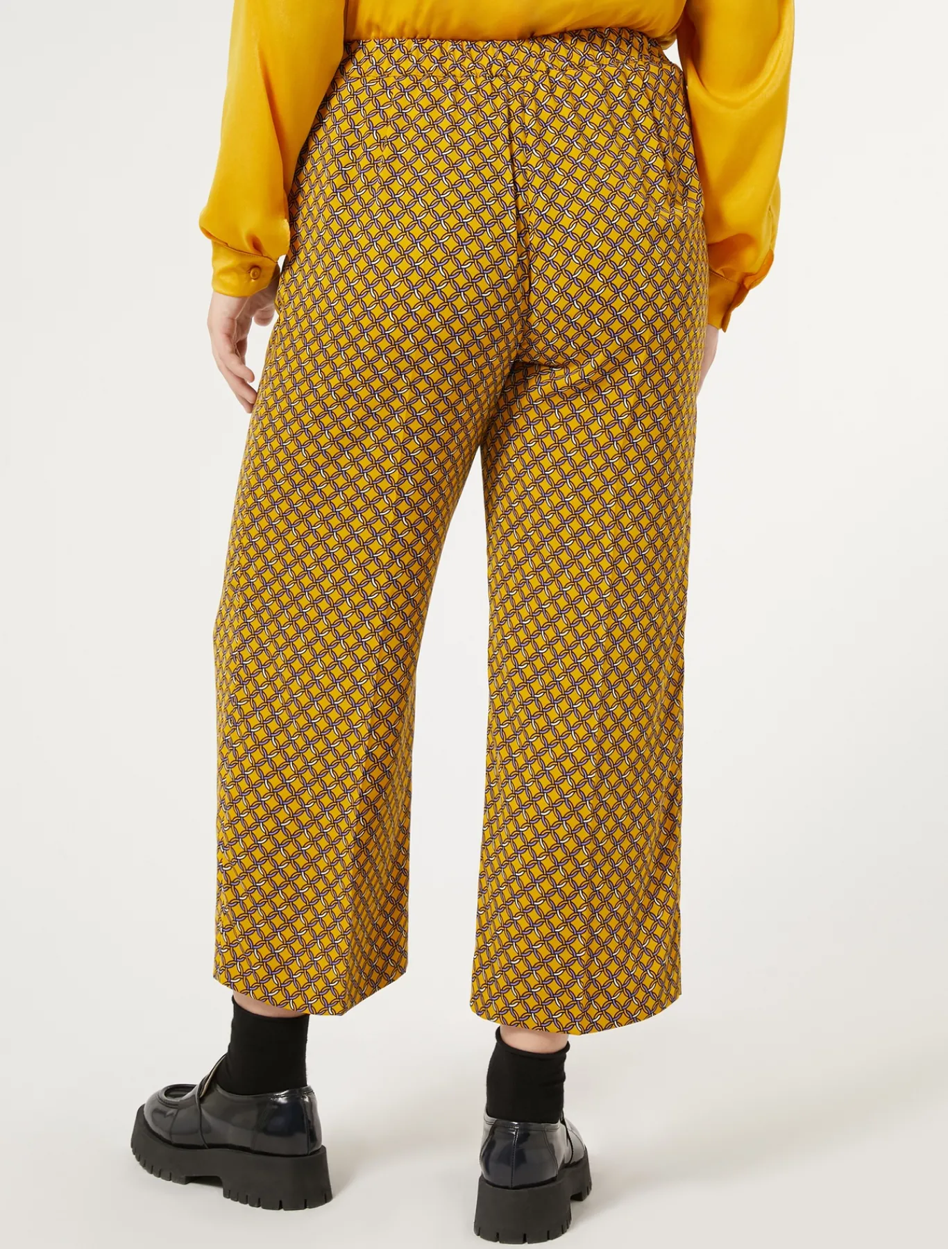 Marina Rinaldi Pantalon en cady JAUNE Sale