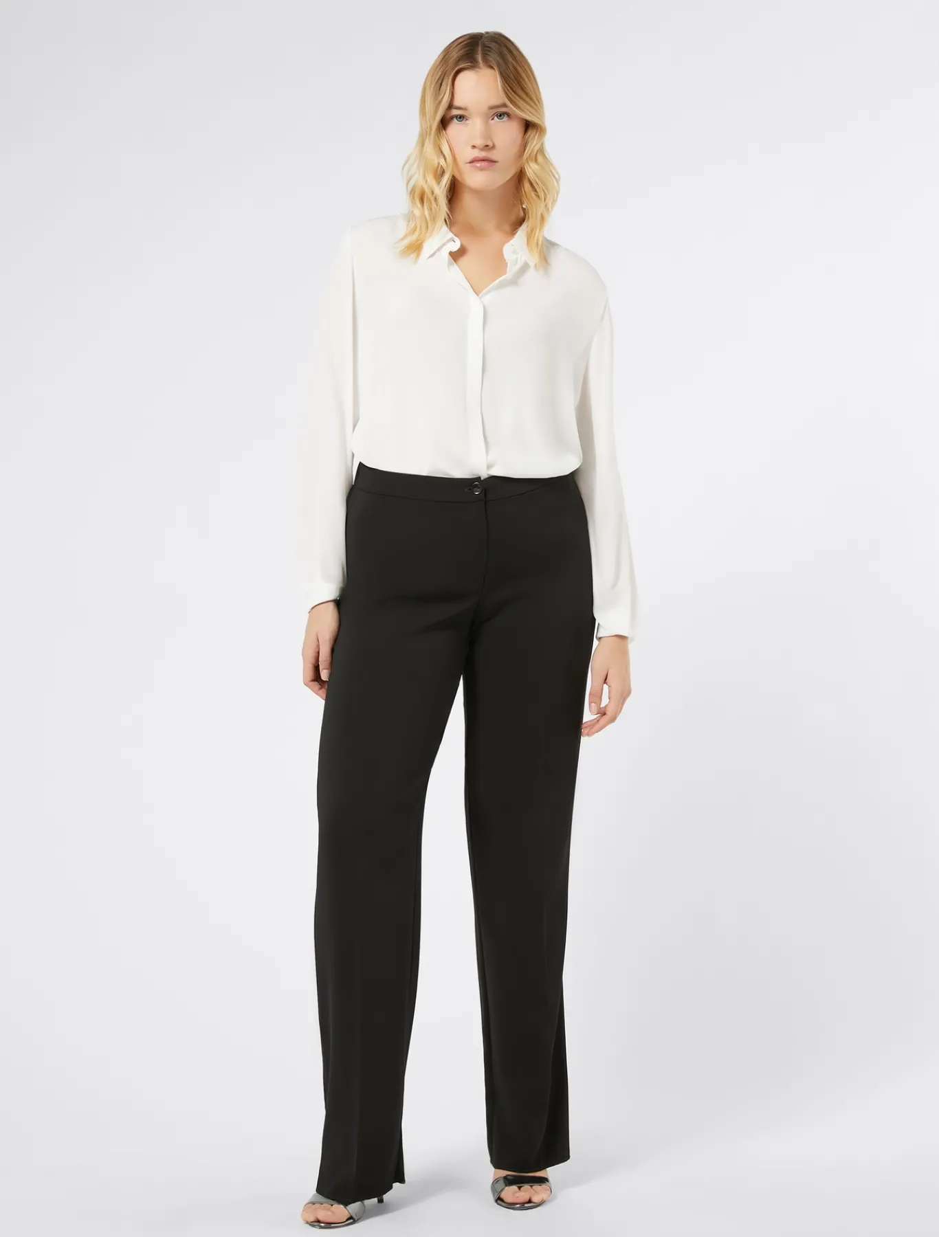 Marina Rinaldi Pantalon en cady fluide NOIR Sale