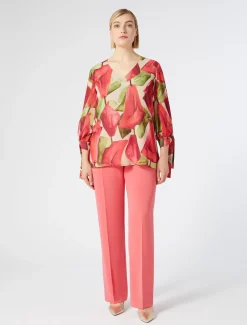 Marina Rinaldi Pantalon en cady fluide CORAIL Discount