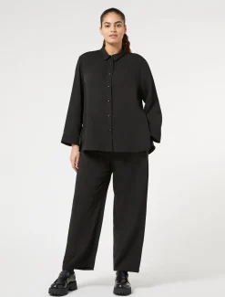 Marina Rinaldi Pantalon en cady fluide NOIR Clearance
