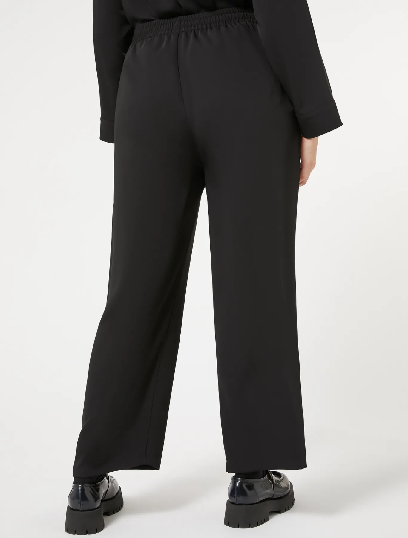 Marina Rinaldi Pantalon en cady fluide NOIR Clearance
