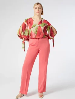 Marina Rinaldi Pantalon en cady fluide CORAIL Discount