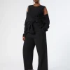 Marina Rinaldi Pantalon en cady triacétate NOIR Outlet