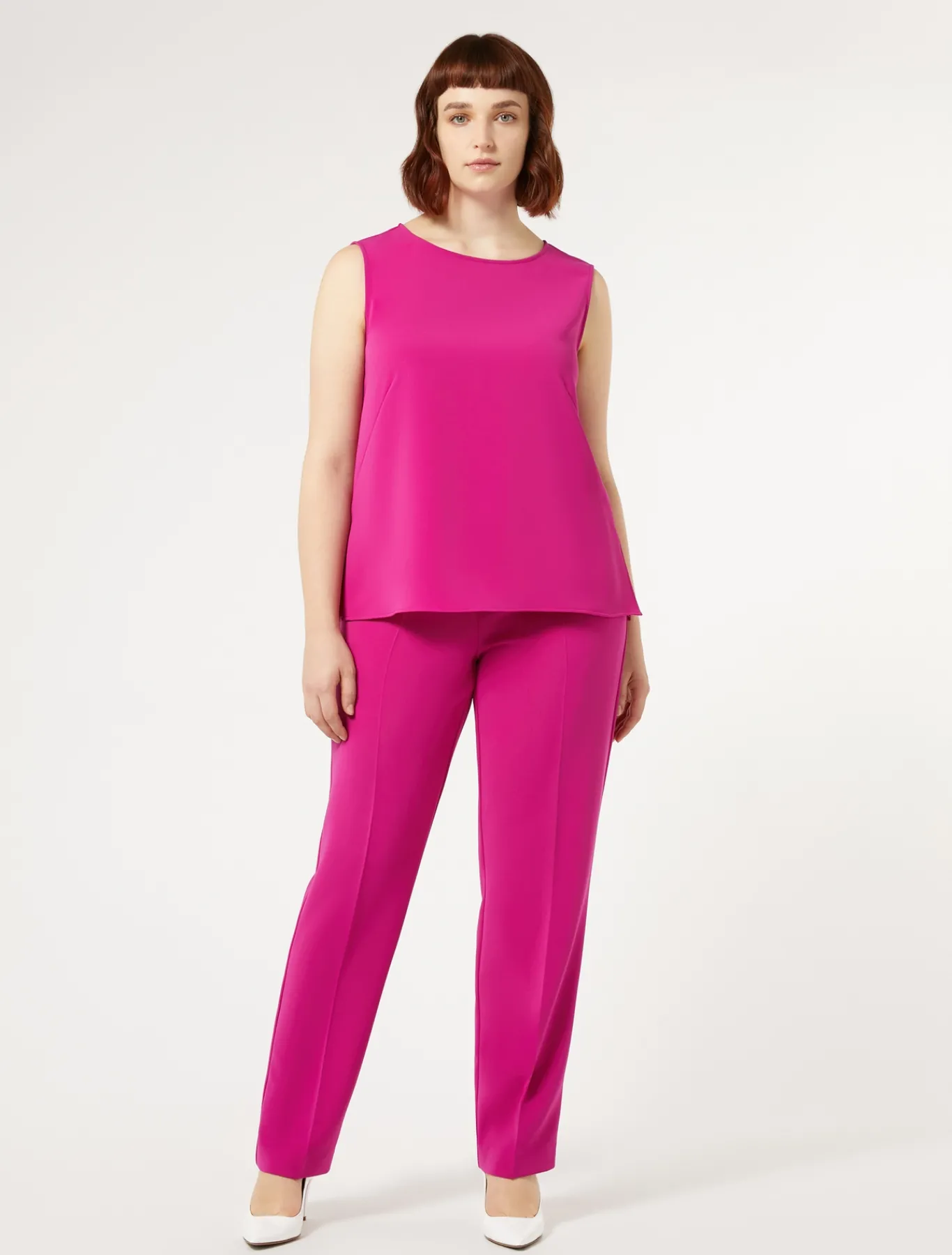 Marina Rinaldi Pantalon en cady triacétate FUCHSIA Fashion