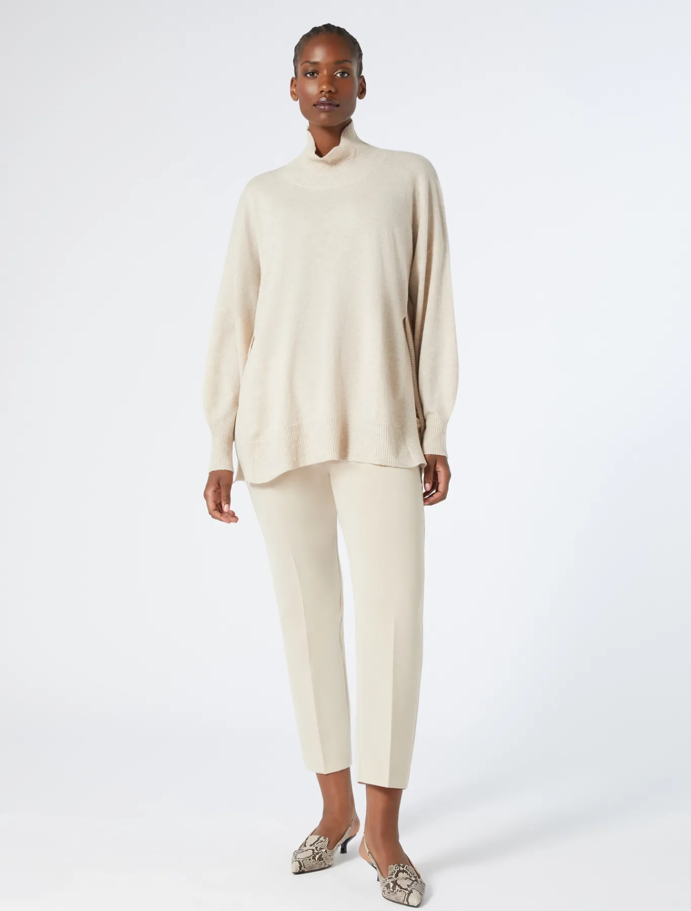 Marina Rinaldi Pantalon en cady triacétate BEIGE Best
