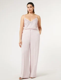 Marina Rinaldi Pantalon en cady triacétate ROSE Clearance