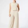 Marina Rinaldi Pantalon en cady triacétate BEIGE Fashion