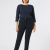 Marina Rinaldi Pantalon en cady triacétate BLEUNUIT Outlet