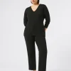 Marina Rinaldi Pantalon en cady triacétate NOIR Clearance