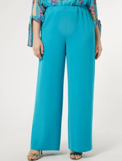 Marina Rinaldi Pantalon en cady triacétate TURQUOISE New