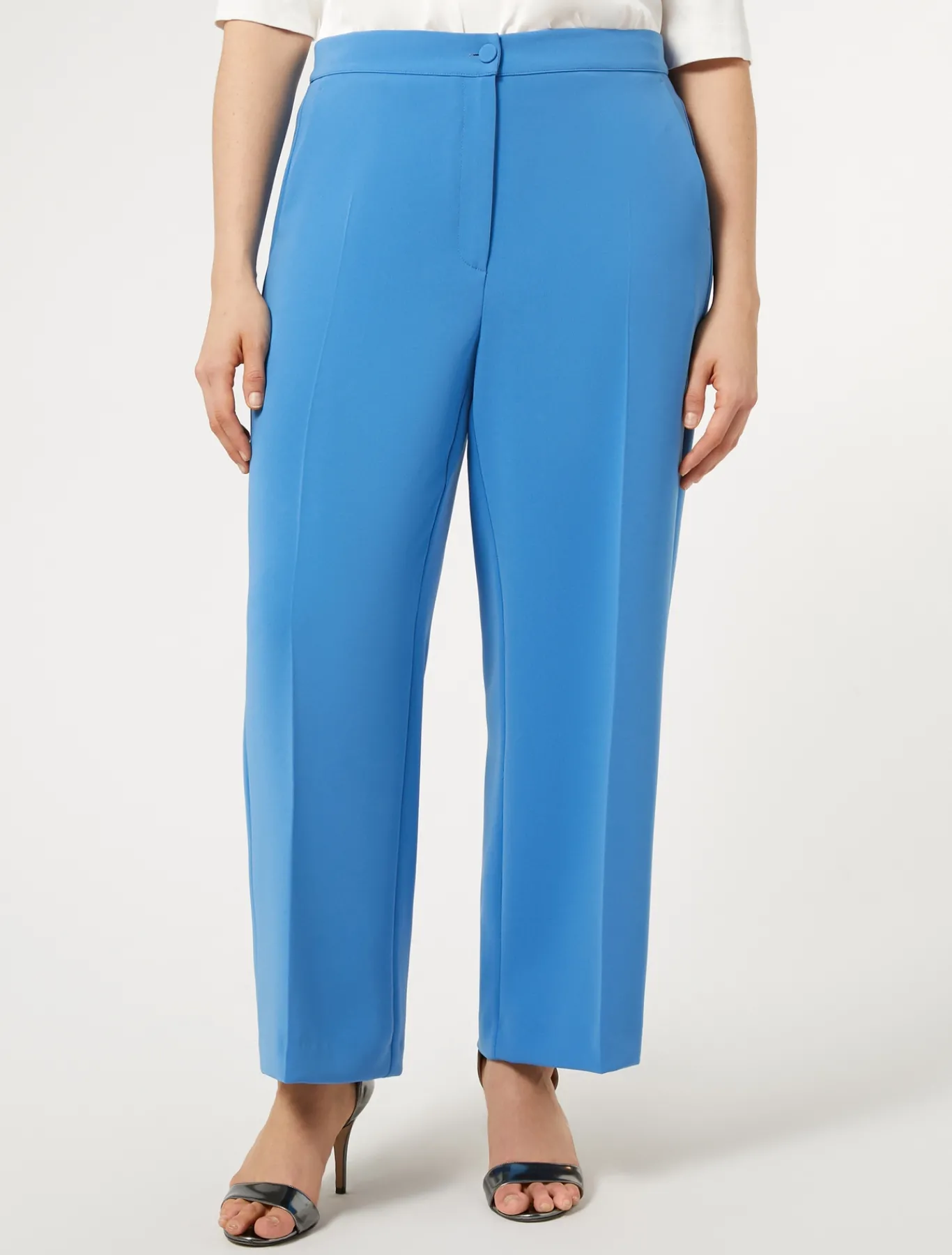 Marina Rinaldi Pantalon en cady triacétate GRISBLEU Hot
