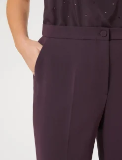 Marina Rinaldi Pantalon en cady triacétate BORDEAUX Outlet
