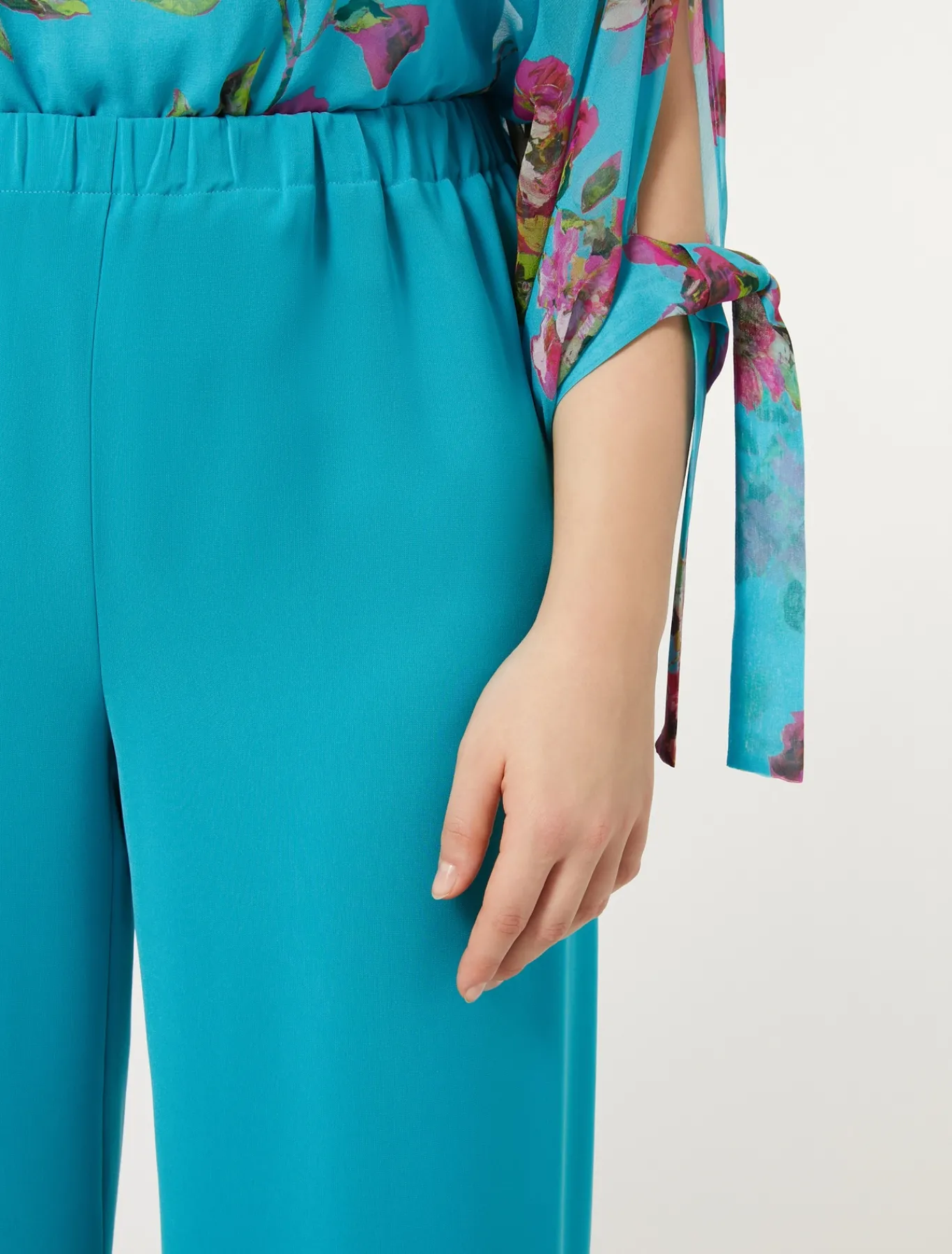 Marina Rinaldi Pantalon en cady triacétate TURQUOISE New