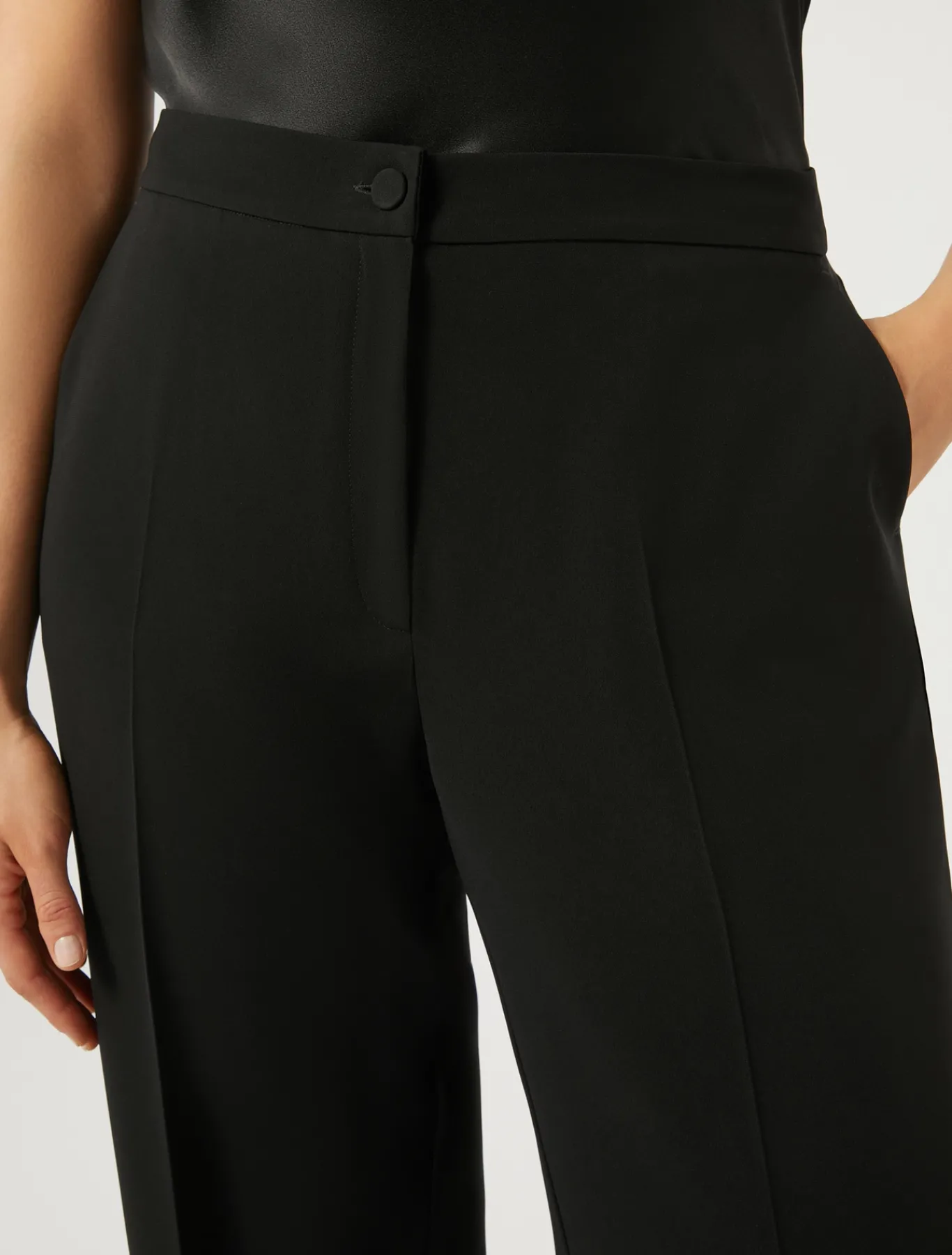 Marina Rinaldi Pantalon en cady triacétate NOIR Best