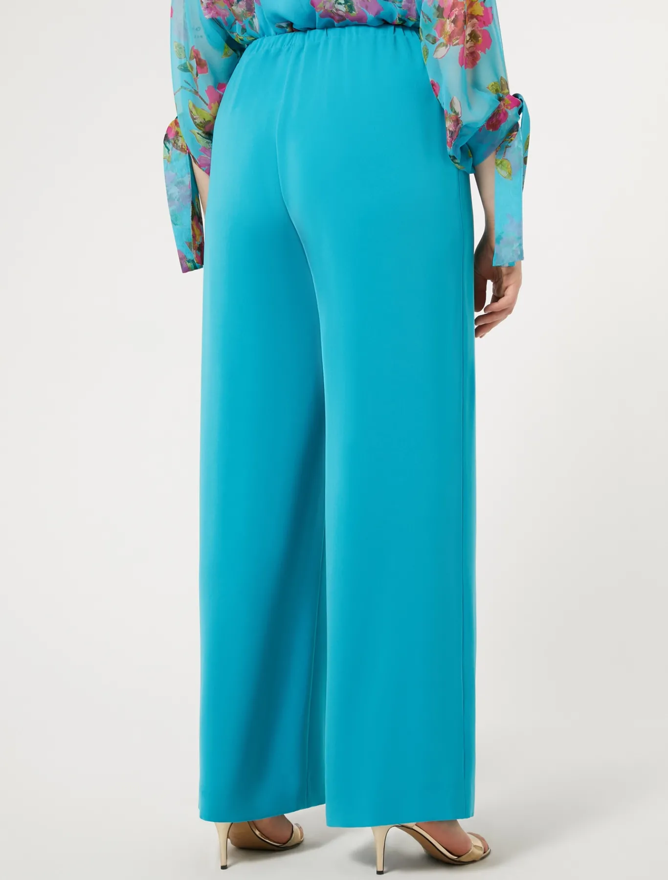 Marina Rinaldi Pantalon en cady triacétate TURQUOISE New