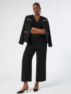 Marina Rinaldi Pantalon en cady triacétate NOIR Outlet