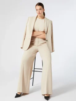 Marina Rinaldi Pantalon en cady triacétate BEIGE Fashion